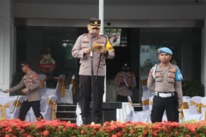 Kapolres Pasuruan Pimpin Apel Kesiapan Pengamanan Malam Takbir Idul Fitri 1445 H /2024 M