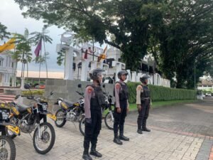 Pastikan Kamtibmas Kondusif Selama Idul Fitri, Samapta Polres Pasuruan Rutin Melaksanakan Patroli Kota