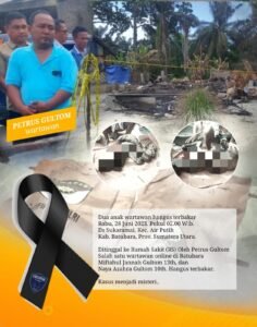 Misteri Kematian Putri Gultom, KJJT Sampaikan Duka Cintanya