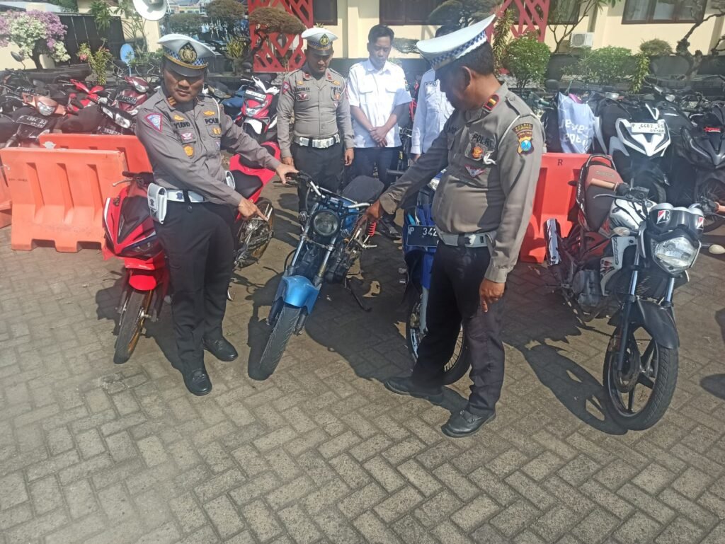 Respon Cepat Aduan Masyarakat Polres Situbondo Amankan 42 Motor Hendak Balapan Liar