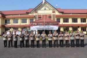 Kapolres Pasuruan Pimpin Upacara Sertijab Pejabat Utama Dan Kapolsek Jajaran Polres Pasuruan