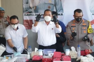 Polda Jatim Berhasil Membongkar Rumah Produksi Narkoba, Ribuan Gram Sabu dan Jutaan Butir Ekstasi Disita