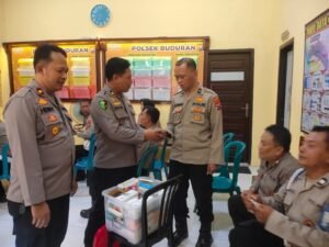 Antisipasi Penyakit Metabolisme, Polisi Sidoarjo Dicek Kesehatan