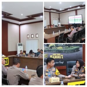 Kapolres Kediri Melalui Zoom Meeting Hadiri Taklimat Akhir Audit Kinerja Itwasda Polda Jatim
