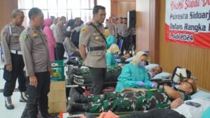 Hari Bhayangkara Ke-78, Polresta Sidoarjo Target 300 Kantong Darah