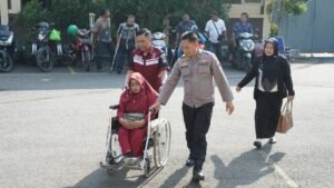 Polresta Sidoarjo Peduli Kesehatan Difabel