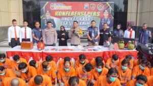 Polresta Sidoarjo Amankan 70 Tersangka Kriminalitas Selama Dua Pekan