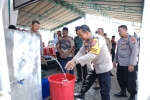 Sambut HUT Bhayangkara, Polres Blitar Kota Bangun Sumur Bor Sebagai Bentuk Kepedulian dan Antisipasi Kekeringan