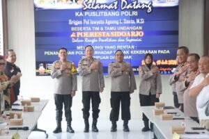 Puslitbang Polri ke Polresta Sidoarjo, Teliti Penanganan Kekerasan Perempuan dan Anak