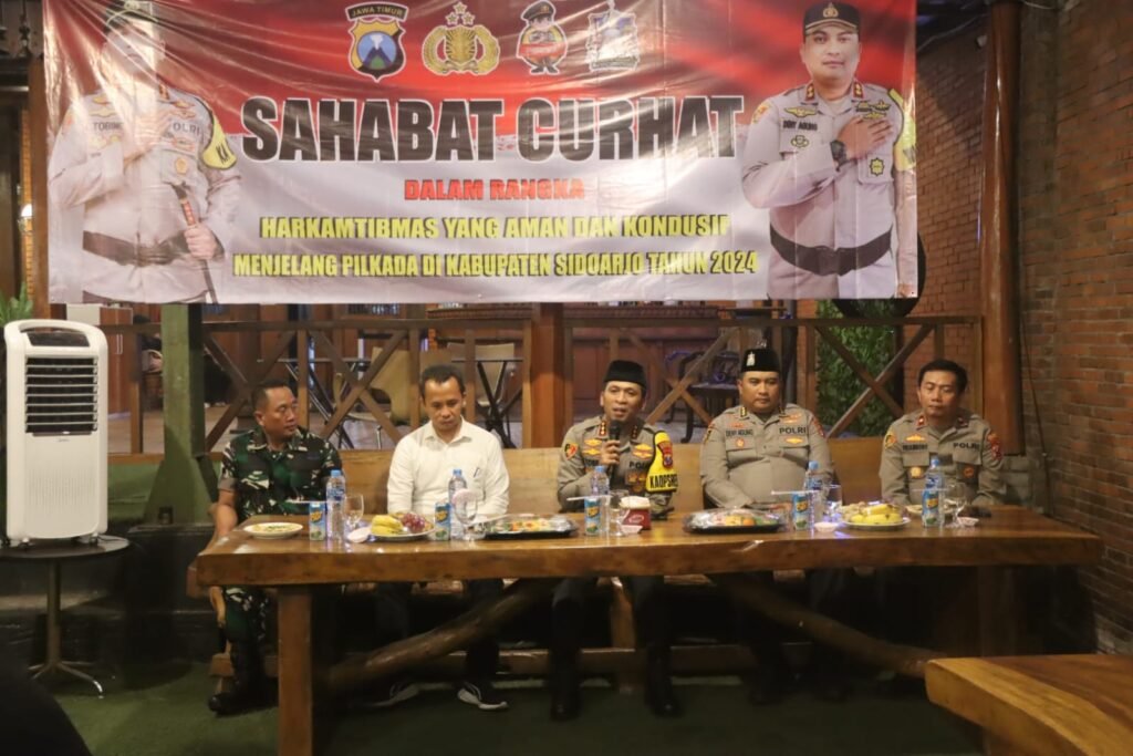 Jaga Kondusifitas Kamtibmas, Polresta Sidoarjo Serap Aspirasi di Wilayah Porong 