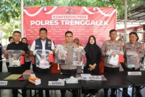 Polres Trenggalek Berhasil Amankan Komplotan Pencuri Special Toko Emas Lintas Provinsi