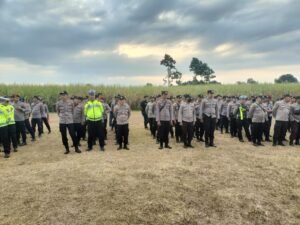 Siap Mengamankan Pengesahan Warga PSHT, Polres Pasuruan Gelar Apel Gabungan