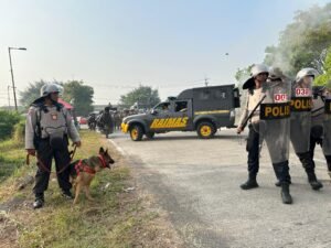 Polresta Sidoarjo Gelar Latihan Pengamanan Pilkada 2024 