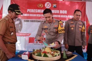 Kapolres Jember Resmikan Sumur Bor Bhayangkara Tatag Trawang Tungga di Desa Candijati