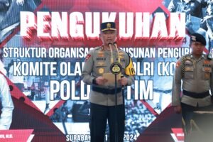 Kapolda Jatim Resmi Kukuhkan Komite Olahraga Polri