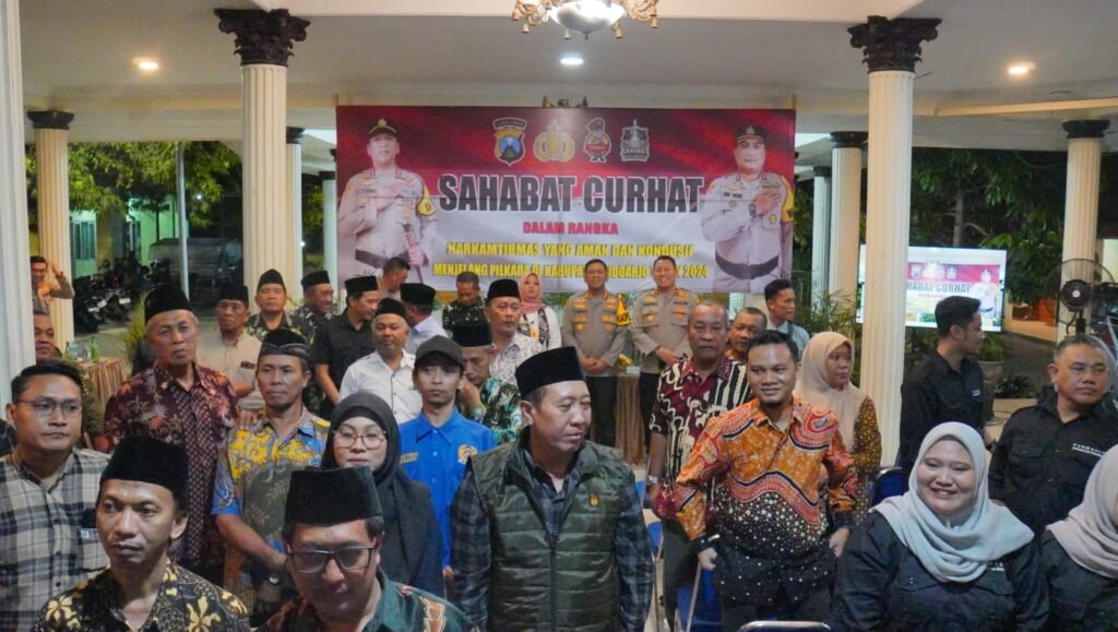 Jelang Pilkada, Polresta Sidoarjo Gelar Curhat Kamtibmas di Gedangan