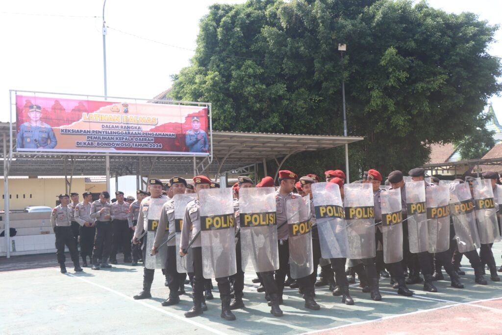 Untuk Pengamanan Pilkada Serentak 2024 Polres Bondowoso Tingkatkan Kemampuan Dalmas
