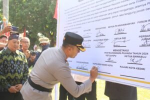 Polres Kediri Kota Gelar Deklarasi Damai Wujudkan Pilkada 2024 Sejuk dan Kondusif