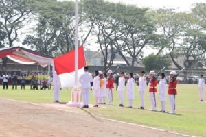 Kapolres Kediri Ikuti Upacara Detik-Detik Proklamasi Kemerdekaan RI ke-79 tahun 2024