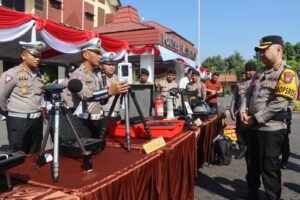 Pastikan Pilkada Kondusif, Polres Pasuruan Apel Gelar Pasukan Dan Deklarasi Damai