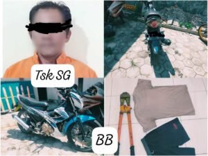 Polres Nganjuk amankan Pelaku Pencurian Besi Beton Milik PT Ometraco Arya Samanta