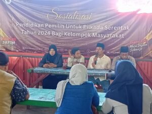 Sosialisasi Pilkada Sidoarjo 2024 di Warkop Sego Sambel “DERMAGA” MAGERSARI SIDOARJO.