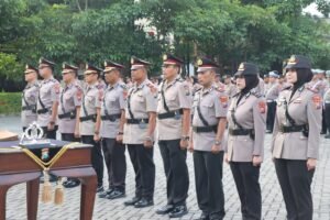 Kapolresta Sidoarjo Pimpin Sertijab Kapolsek