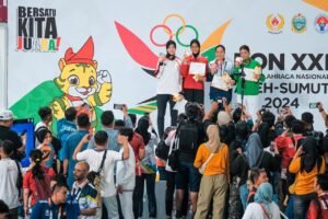 Atlet Taekwondo Polri Koleksi Emas, Perak dan Perunggu di PON XXI Aceh Sumut     Atlet Taekwondo Polri Bripda Rizky