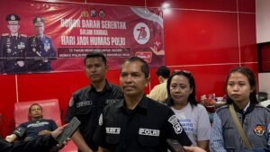 Polresta Sidoarjo Adakan Donor Darah Peringati 73 Tahun Humas Polri