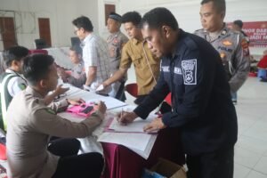 Solidaritas HUT Humas Polri ke-73, Humas Polres Pasuruan Gelar Donor Darah Bersama Media