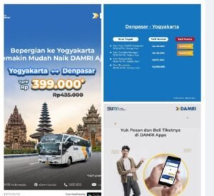 Perjalanan Nyaman dengan DAMRI: Rute Yogyakarta, Surabaya, dan Denpasar Resmi Dibuka