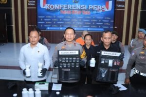 Polres Blitar Kota Berhasil Ungkap Peredaran Narkoba, Amankan 2 Tersangka Serta Barang Bukti Sabu dan Pil Dobel L