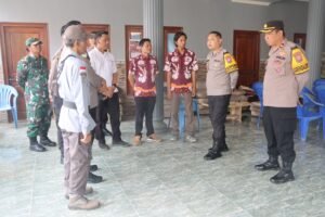 Aman! Pengamanan Berlapis, Kapolres Pasuruan Pantau Gudang Logistik PPS di Dua Desa
