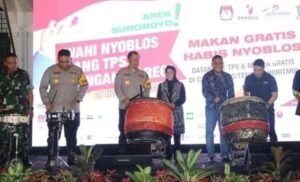 Warga Antusias Sambut Program Makan Gratis “Mari Nyoblos Mangan Wareg di Kota Surabaya