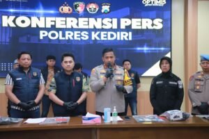 Kurang dari 24 jam Polres Kediri Berhasil Amakan Pelaku Pembunuhan