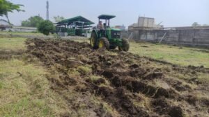 Wujudkan Ketahanan Pangan Polresta Sidoarjo Buka Lahan Tidur Jadi Produktif