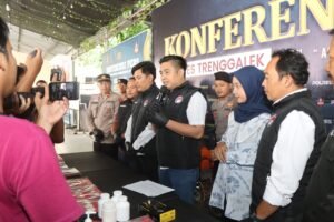 Polres Trenggalek Berhasil Amankan 9 Tersangka Kasus Narkoba, 3 Diantaranya Residivis