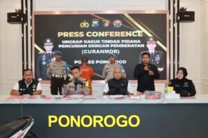 Polres Ponorogo Ungkap Kasus Curanmor, Tersangka Residivis Diamankan