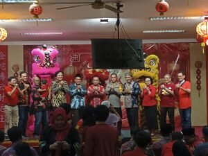 Dua Pilar Kecamatan Krian Hadiri Undangan Perayaan Tahun Baru Imlek Klenteng Teng Swie Bio