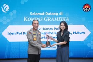 Media Visit ke Kompas Gramedia, Kadivhumas Perkuat Sinergitas