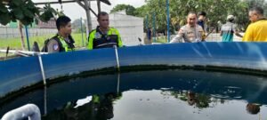 Kapolsek Krian Sambut Kunjungan Wakapolresta Sidoarjo dalam Pengecekan Program Ketahanan Pangan di Bumdes Pandawa Ponokawan