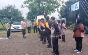 Awali Giat Launching Program Pekarangan Ketahanan Pangan, Kapolsek Krian Beri Arahan kepada Personel