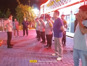 Kapolsek Tanggulangin Pimpin Apel Malam Minggu: Antisipasi 3C dan Jaga Kondusifitas Wilayah