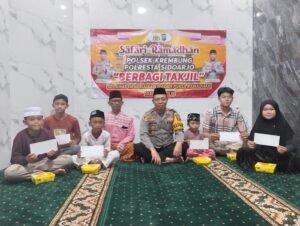 Kapolsek Krembung Gelar Safari Ramadhan, Pererat Silaturahmi dengan Masyarakat
