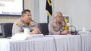 Polres Pasuruan Gencarkan Sosialisasi Hotline 110 Demi Mudik Lebaran yang Aman dan Nyaman