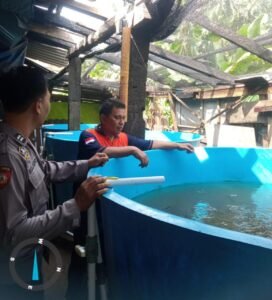 Kapolsek Taman Pertajam Peran Bhabinkamtibmas dalam Ketahanan Pangan Bergizi di Tingkat Desa