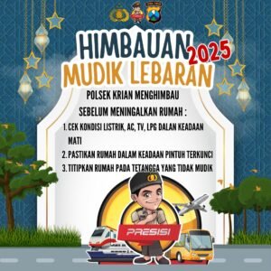 Polsek Krian Imbau Warga Cek Keamanan Rumah Sebelum Mudik Lebaran 2025
