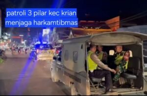 Patroli 3 Pilar Krian Jaga Keamanan Ramadan Jelang Lebaran