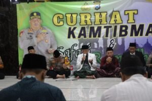 Gelar Curhat Kamtibmas dan Safari Ramadhan di Gempol, Waka Polres Pasuruan Lempar ide Lomba Pos Kamling 