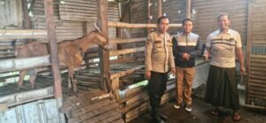 Bhabinkamtibmas Desa Tambak Oso Bersilaturahmi dengan Warga Sambil Cek Pekarangan Pangan Bergizi